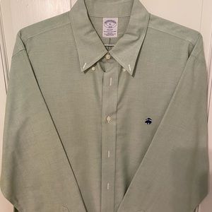 XL Brooks Brothers Oxford Shirt Green